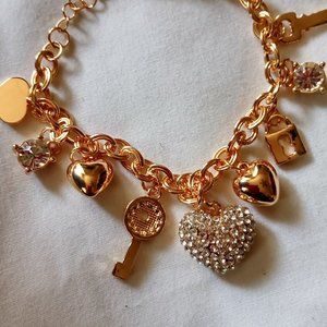 Women's Charm Bracelet Gold Color